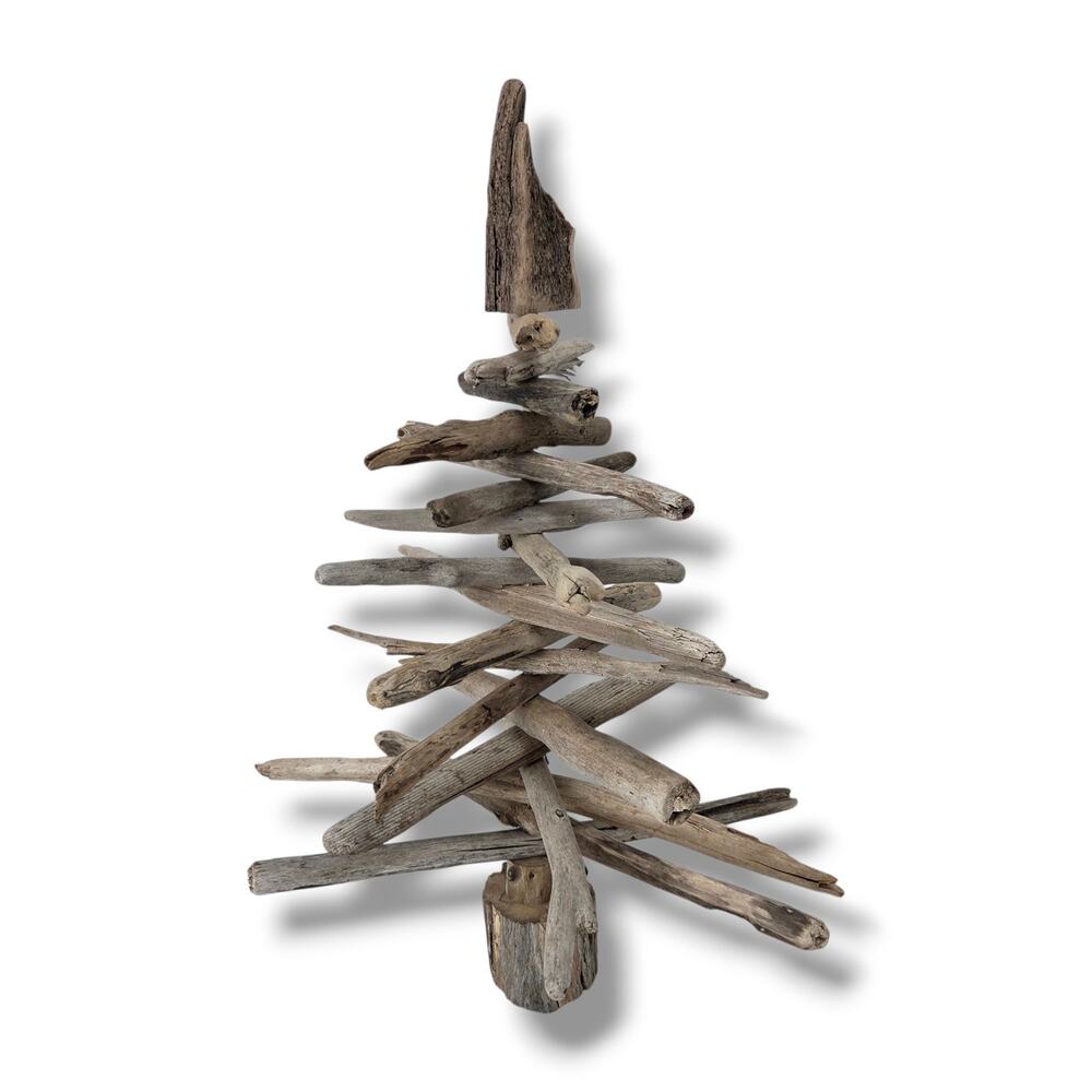 Handmade Driftwood Christmas Tree 16" Door County WI Rustic Holiday Decor